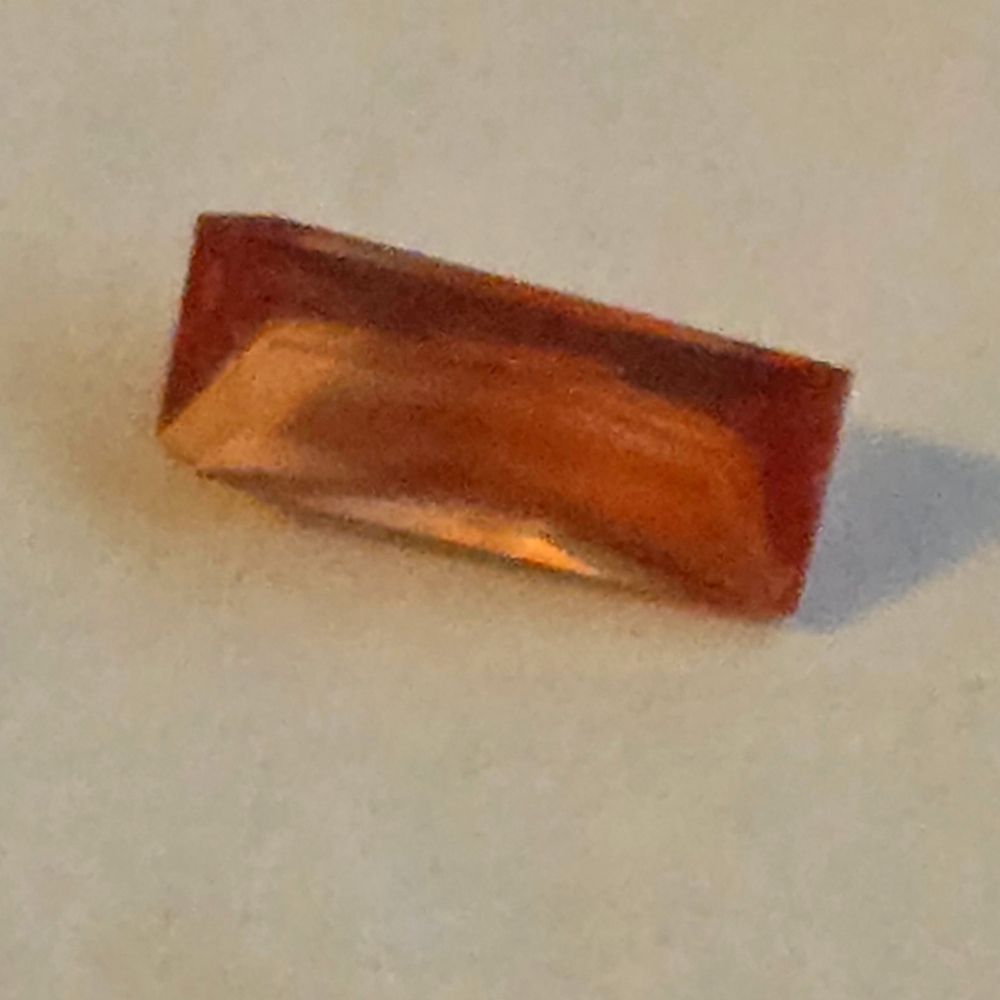 Rectangular Rhodochrosite Gemstone - image 1